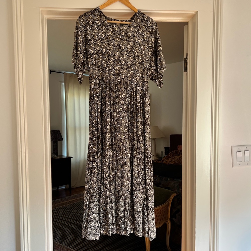 Christy Dawn black floral dress
